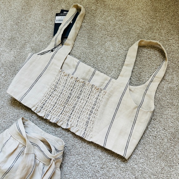 Reformation Linen Molto Two Piece Size XS NWT Positano - Picture 7 of 13